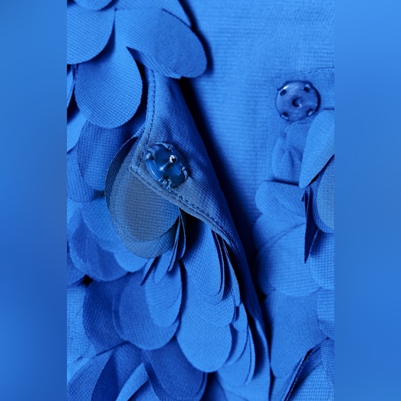 Zara Petal Jacket - Blue Textured Women's Jacket
Bluish - 3920/268 - Picture 7 of 8